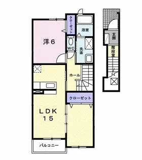 ヴァンクール・アビテ【2階】の間取り