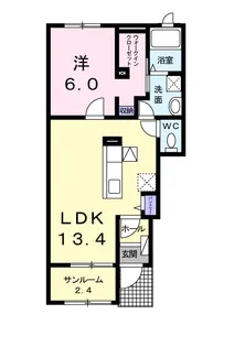 アヴェニュー【1階】の間取り