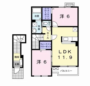 マーベラスヴィラ Ⅰ【2階】の間取り