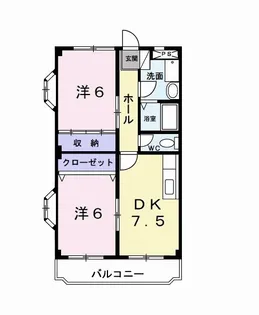 グランメールA【3階】の間取り