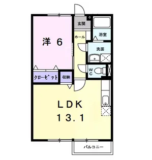 カンパーニュ壱番館【2階】の間取り