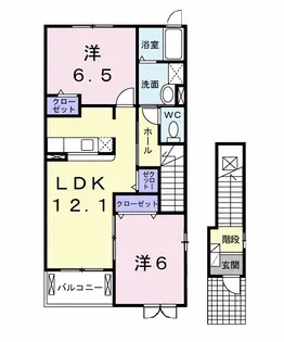 サンウエスト【2階】の間取り