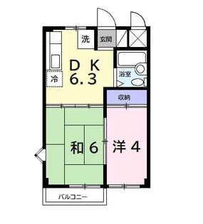 ラ・セゾン一番館【2階】の間取り