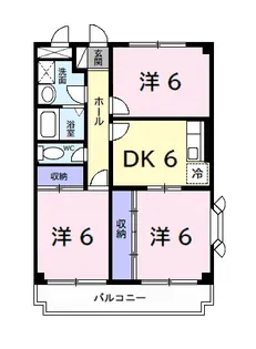 ガーデンプレイスⅠ【2階】の間取り