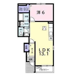エアリーズ シエロ B【1階】の間取り