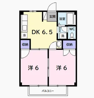 2DKの間取り画像