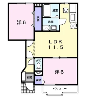 グランメゾンⅢ【1階】の間取り