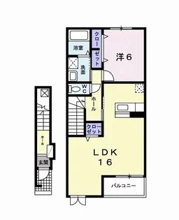 ハーモニーA【2階】の間取り