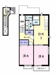 サンパティーク【2階】の間取り