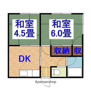 高崎ハイツ・八幡【102号室】の間取り