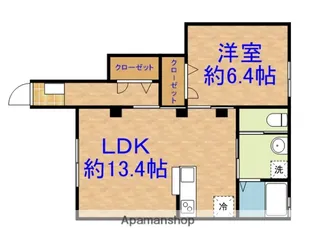 カシオペアEAST【1階】の間取り