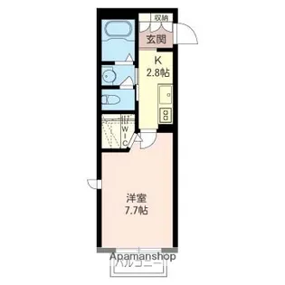 プルミエールA【107号室】の間取り