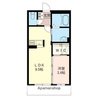 プリミエール【106号室】の間取り
