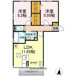 シャルマンⅡ【1階】の間取り