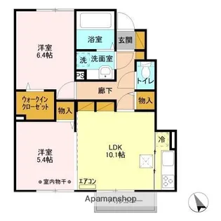 千葉県千葉市緑区古市場町【アパート】の間取り