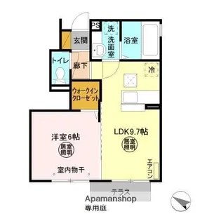 プランドール【1階】の間取り