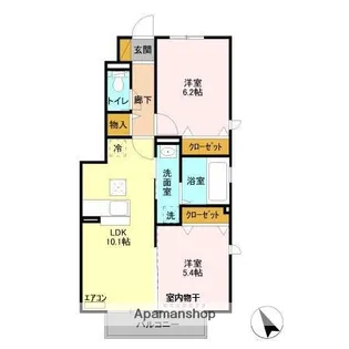 千葉県千葉市中央区生実町【アパート】の間取り