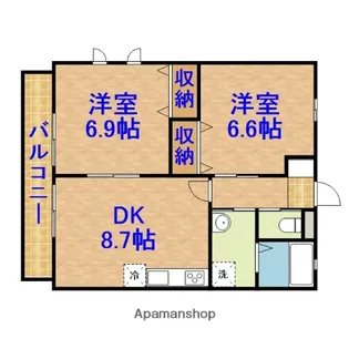 クレール【1階】の間取り