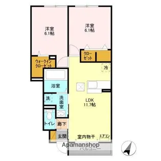 グリーンヴィラ【1階】の間取り