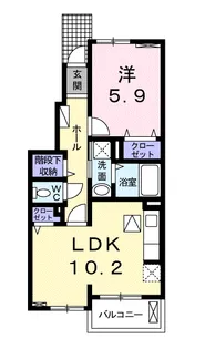フォルトゥーナC【1階】の間取り