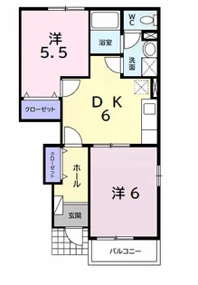 ティーフベルクA【1階】の間取り