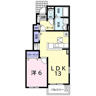 コッティ Ⅰ【1階】の間取り