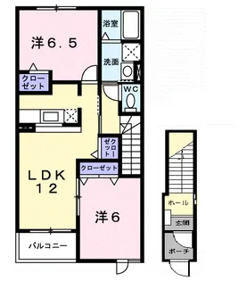 アヴニールⅩⅢ【203号室】の間取り