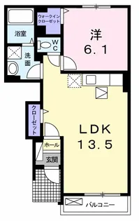 パッシィオーネM【1階】の間取り