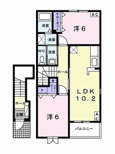 サニー レジデンスA【2階】の間取り