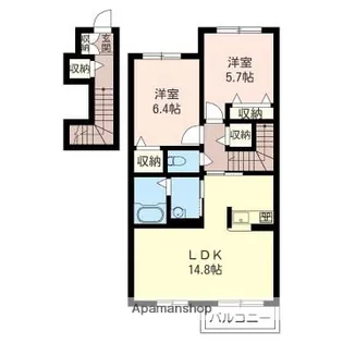 MD早野【202号室】の間取り