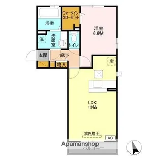 アリオコート【1階】の間取り