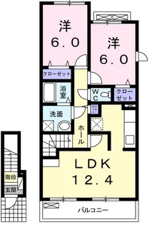ローズマリー【2階】の間取り