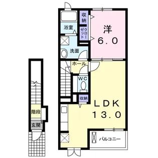 モンターニュ【2階】の間取り