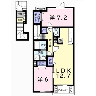 メゾンド・ラ・メール【2階】の間取り