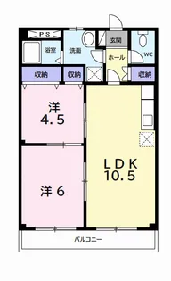 メーアハイト【2階】の間取り
