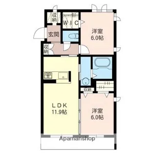 フルール【1階】の間取り