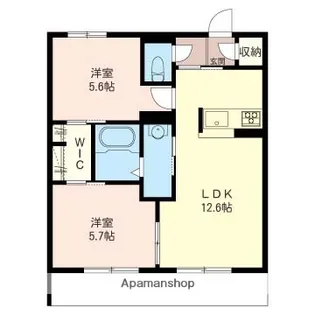 フルール【1階】の間取り