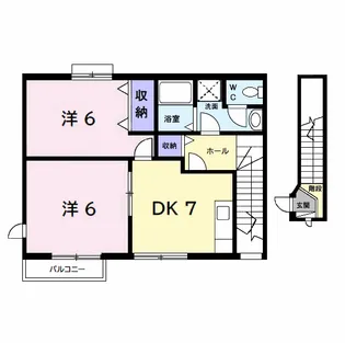 メゾンポピュレール【2階】の間取り