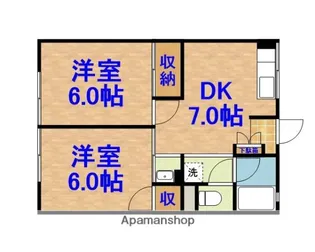 シティハイムオシビ【201号室】の間取り