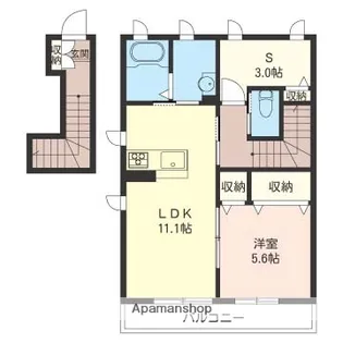 ライジング チャコ【2階】の間取り