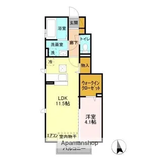 千葉県千葉市緑区土気町【アパート】の間取り