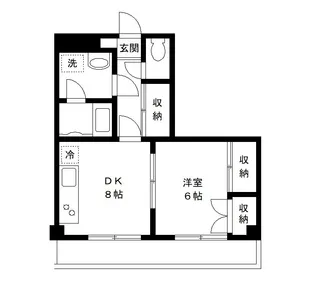 コーポ蔵鈴【301号室号室】の間取り
