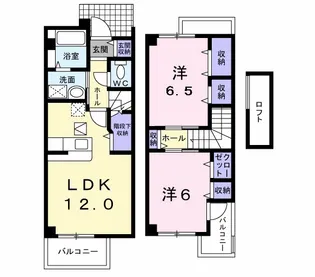 ピュア・マリーンB【1階】の間取り