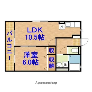 クレドール【202号室】の間取り