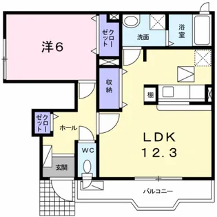 ムーン・ビラ【1階】の間取り