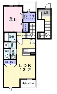 ジャックパレスC【2階】の間取り