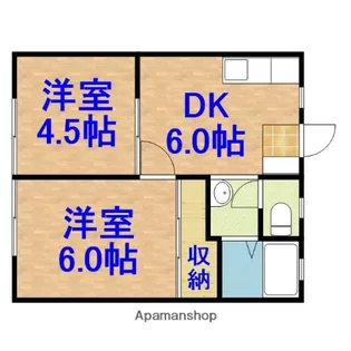 ホープハイツA【203号室】の間取り