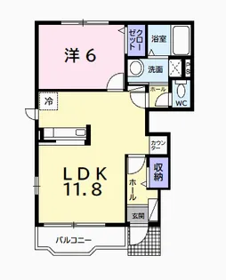 プリモディーネ Ⅱ【1階】の間取り