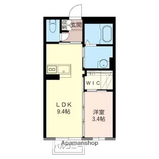 PETIT ETOILE(プチエトワール) 18【202号室】の間取り