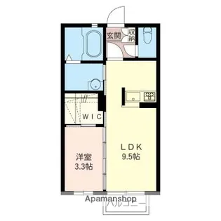 カナレット【105号室】の間取り